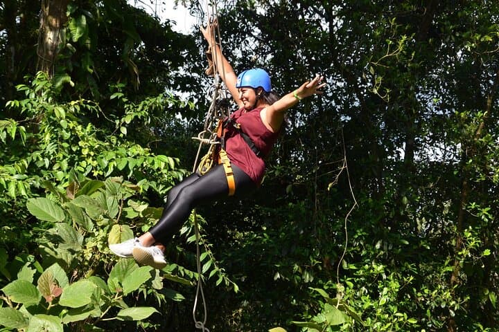 Arenal Full-Day Adventure: Canopy, Canyoning, Tarzan Swing & Class II–III Rafting photo 5