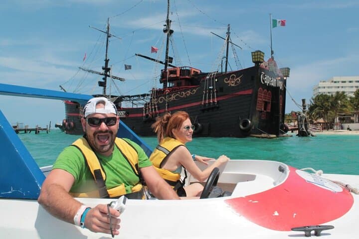 Captain a Speedboat Through Nichupté Lagoon & Snorkel Punta Nizuc (Cancún) photo 4