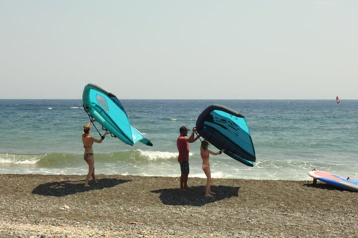 Learn Wingfoiling in Santorini: Beginner Lessons on Perissa Beach photo 3