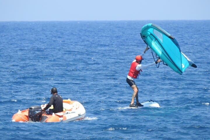 Learn Wingfoiling in Santorini: Beginner Lessons on Perissa Beach photo 2