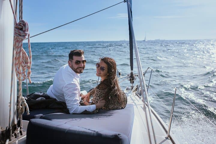 Barcelona Private 2-Hour Boat Tour with Cava, Snacks & Swim Stops photo 3