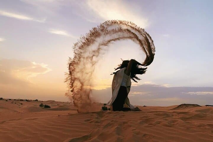 Evening Dubai Desert Safari: Dune Bashing, Sandboarding & BBQ Under the Sunset photo 6
