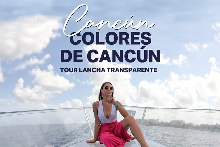 Cancun Glass Boat Cruise Nichupte Lagoon Caribbean Views