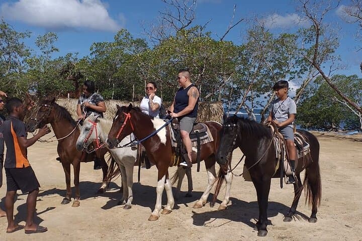 Roatán Jungle Horseback Ride and Brady's Key Beach Break