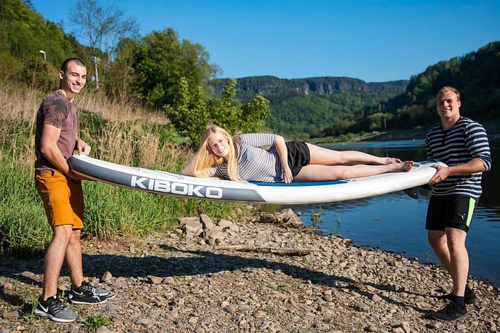 Elbe SUP and Footbike Through Bohemian Switzerland — Paddle, Ferry & Scooter Return photo 2