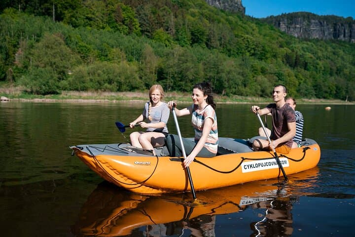 Paddle the Elbe: Děčín to Bad Schandau Raft and Bike Return