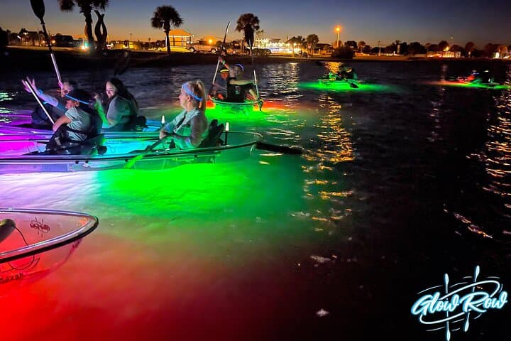 GlowRow Night Kayak Tour Rockport: Clear-Kayak Paddle in Little Bay photo 5
