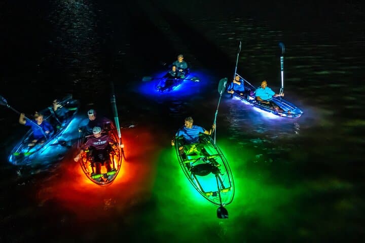 GlowRow Night Kayak Tour Rockport: Clear-Kayak Paddle in Little Bay photo 4