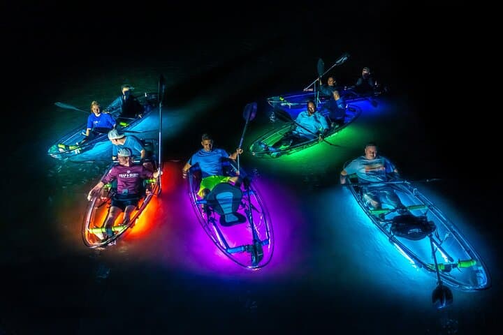 GlowRow Night Kayak Tour Rockport: Clear-Kayak Paddle in Little Bay