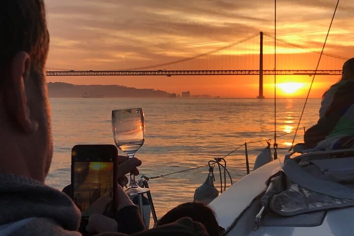 Private Sunset Cruise in Lisbon: Tagus River Evening Boat Tour photo 2