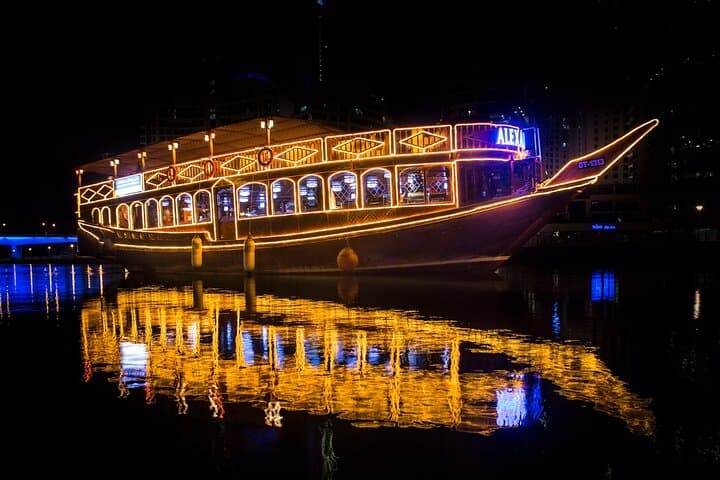 Dubai Creek Dhow Cruise: Dinner, Tanoura Dance & Historic Waterfront Views photo 3