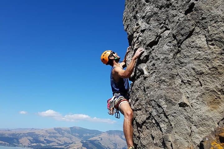 Private Rock Climbing on Christchurch's Port Hills — Full-Day Guided Climb