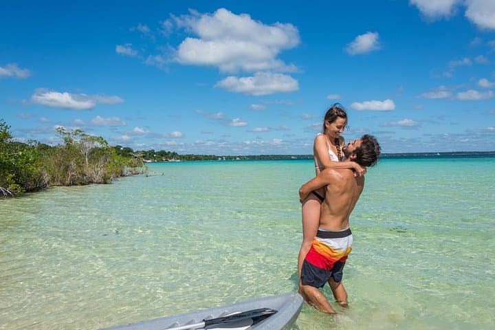 Full-Day Bacalar Lagoon & Pontoon Ride: Cenotes, Fort San Felipe, and the Seven Colors photo 1