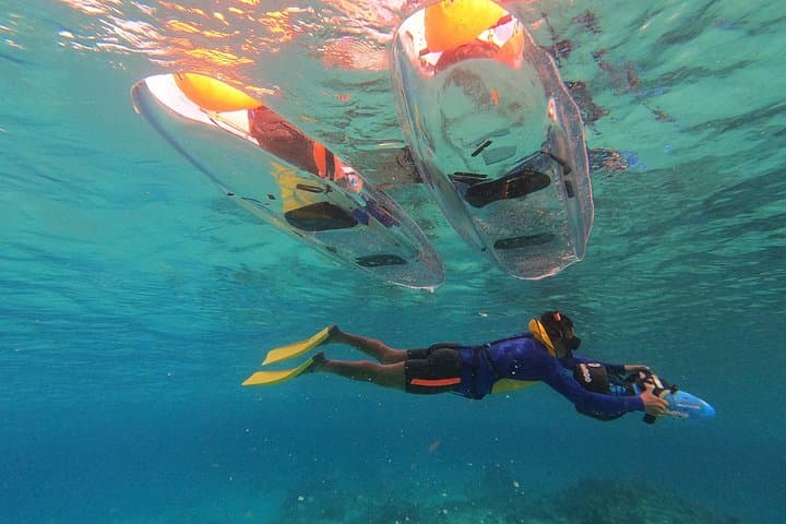 Cozumel Clear Kayaking & Sea Scooters: Glass-Bottom Paddling and Power Snorkel photo 1