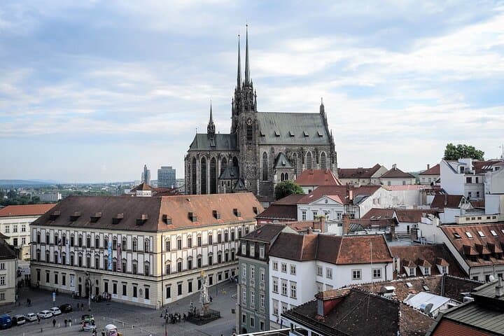 Brno Private Walking Tour: St. Peter & Paul, Špilberk Castle and Parnas Fountain in 90 Minutes
