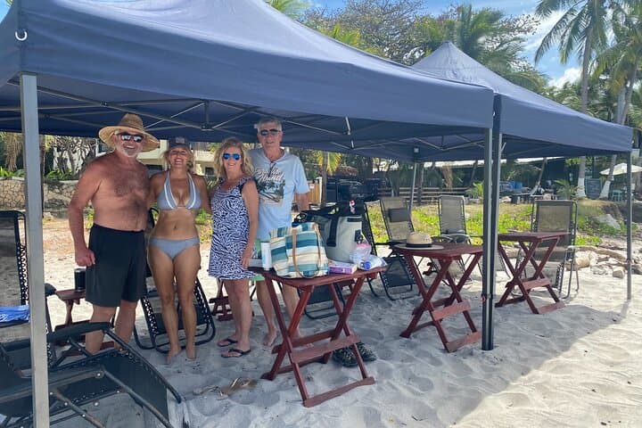 VIP Flamingo Beach Full-Day Rental — Shade, Service & Shorefront Comfort