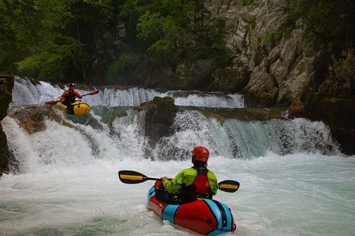 Packrafting the Upper Mrežnica River: Plitvice-Area Rapids, Waterfalls & Travertine Pools photo 6