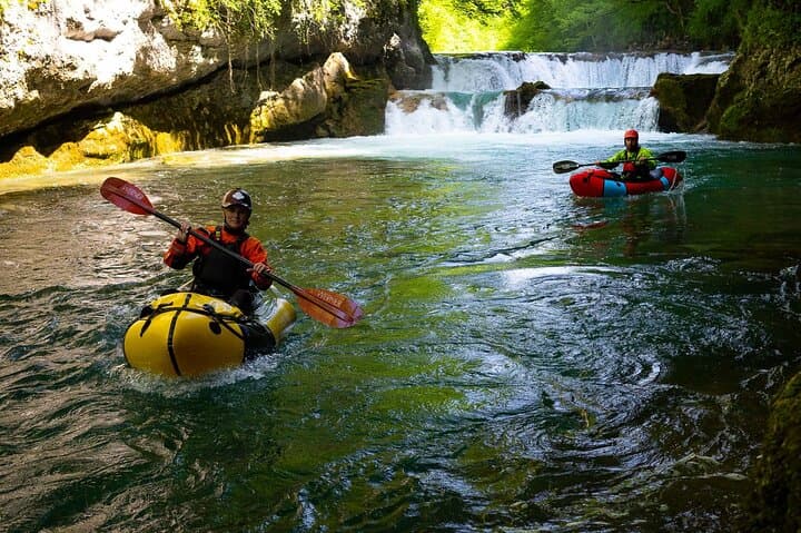 Packrafting the Upper Mrežnica River: Plitvice-Area Rapids, Waterfalls & Travertine Pools photo 2