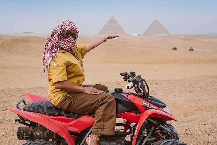 Giza Pyramids Private Tour: Camel Ride, Quad Bike & Lunch photo 3