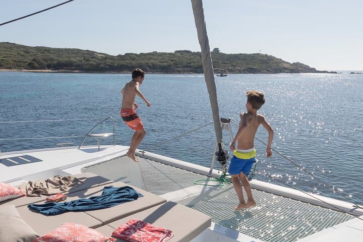 Private Luxury Catamaran Cruise from Mykonos to Rhenia — 5-Hour Charter photo 2