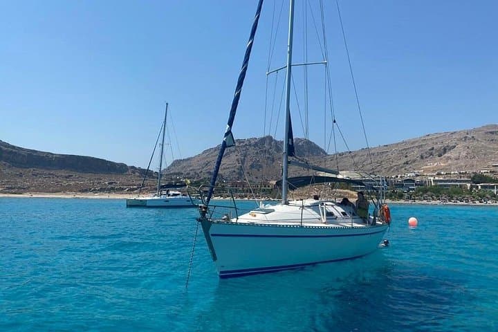 Private Day Sail to Lindos Blue Lagoon — 6-Hour Aegean Yacht Cruise photo 4