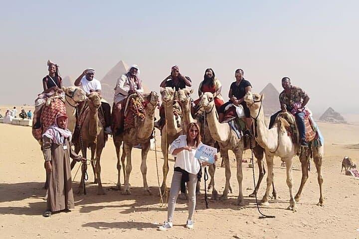 Full-Day Giza Pyramids, Sphinx, Saqqara & Memphis Tour with Camel Ride from Cairo