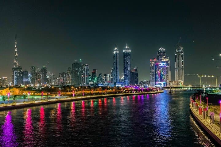 Private Dubai Night City Tour with Dhow Dinner — Marina, Burj Khalifa & Palm photo 6