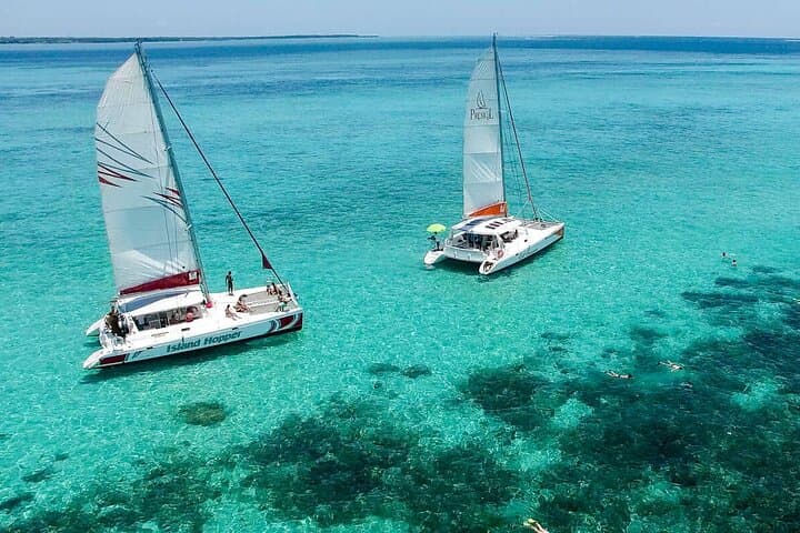 Full-Day Catamaran Cruise to Ile aux Cerfs from Pointe Jérôme — Snorkel, Waterfalls & BBQ photo 3