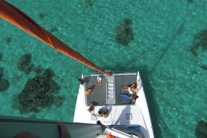 Full-Day Catamaran Cruise to Ile aux Cerfs from Pointe Jérôme — Snorkel, Waterfalls & BBQ photo 1