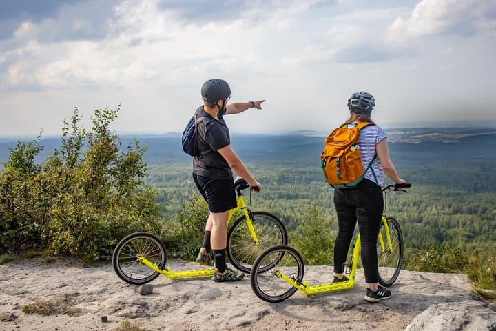 Děčínský Sněžník to Bad Schandau: Scooter Downhill Across Bohemian–Saxon Switzerland photo 4