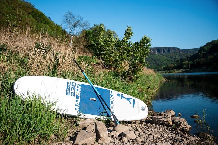 Elbe SUP and Footbike Through Bohemian Switzerland — Paddle, Ferry & Scooter Return photo 4
