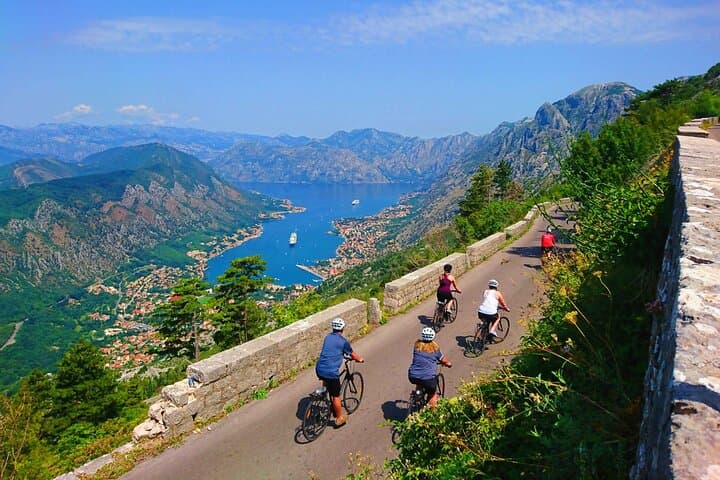 Panoramic Downhill Bike Tour from Njeguši: Kotor Serpentines & Bay Views