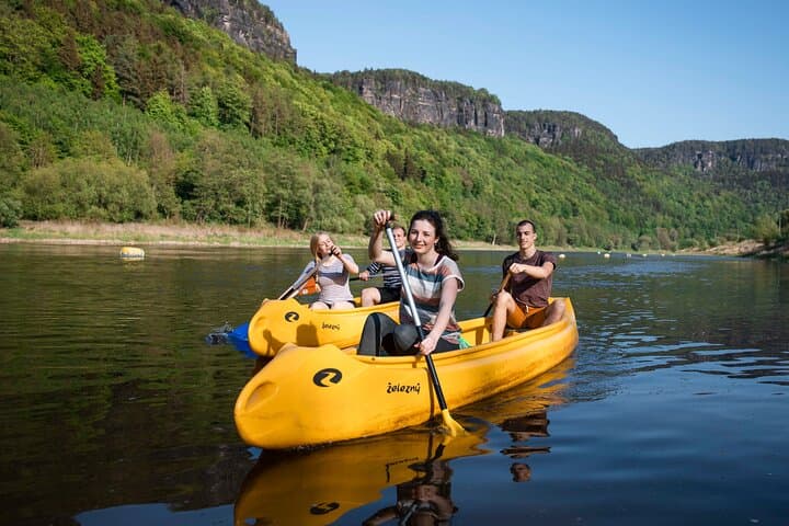 Canoe the Elbe and Cycle Back: Děčín to Schmilka 15km photo 3