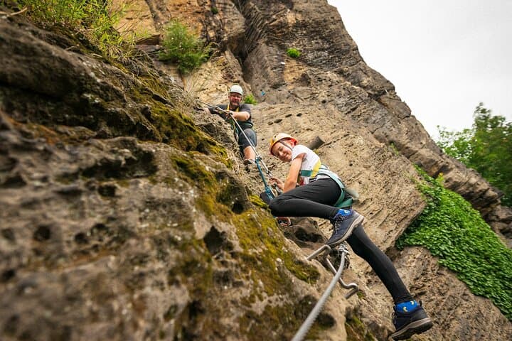 Děčín Via Ferrata: Shepherd's Wall Climb in Bohemian Switzerland photo 4