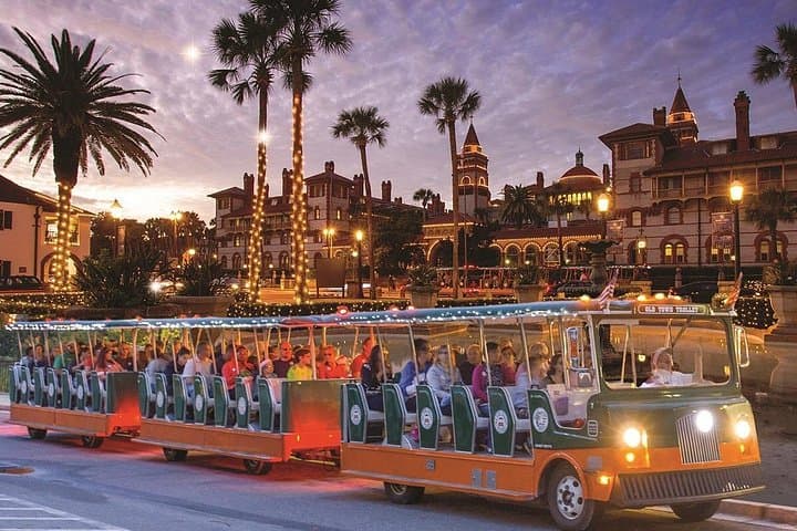 St. Augustine Nights of Lights Trolley Tour — Private Row for Up to 4 photo 3