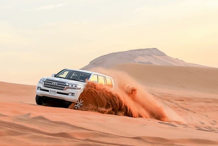 Dubai Red Dune Desert Safari with BBQ Dinner — Private Lahbab Evening Adventure
