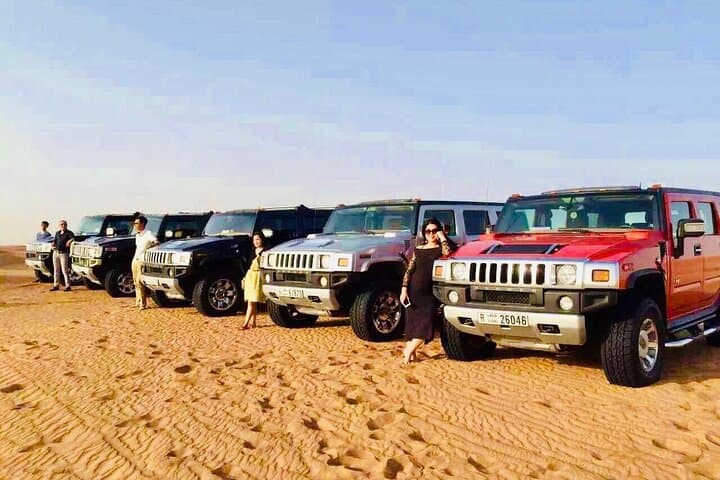 Morning Hummer Desert Safari Dubai: 4-Hour Dune Bashing, Camel Ride & Sandboarding photo 2