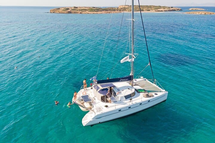 Athens Sunset Catamaran Cruise: Semi-Private Sailing with Meal & Drinks photo 6