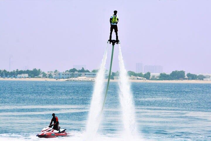 Flyboarding in Dubai Marina: Short Jet-Propelled Flights Over the Persian Gulf photo 2