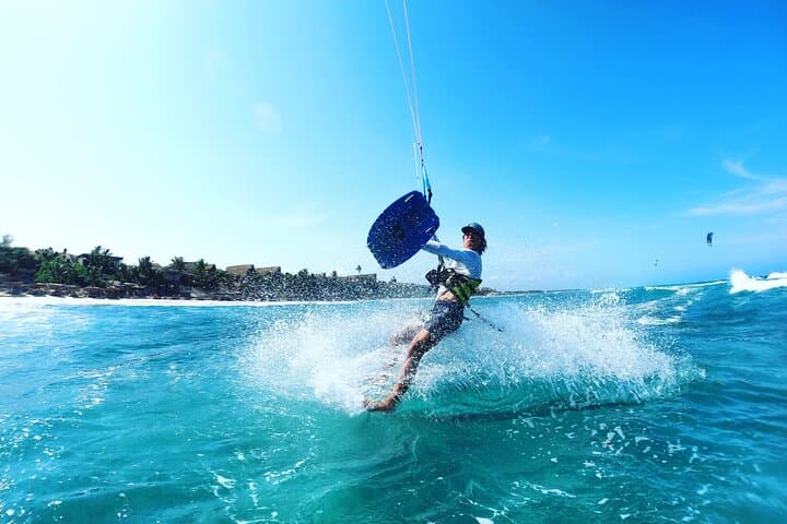 3-Hour Private Kitesurfing Lessons in Tulum with Private Beach Access