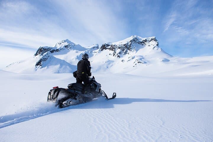 Glacier Rush: High-Speed Snowmobiling on Langjökull from Gullfoss