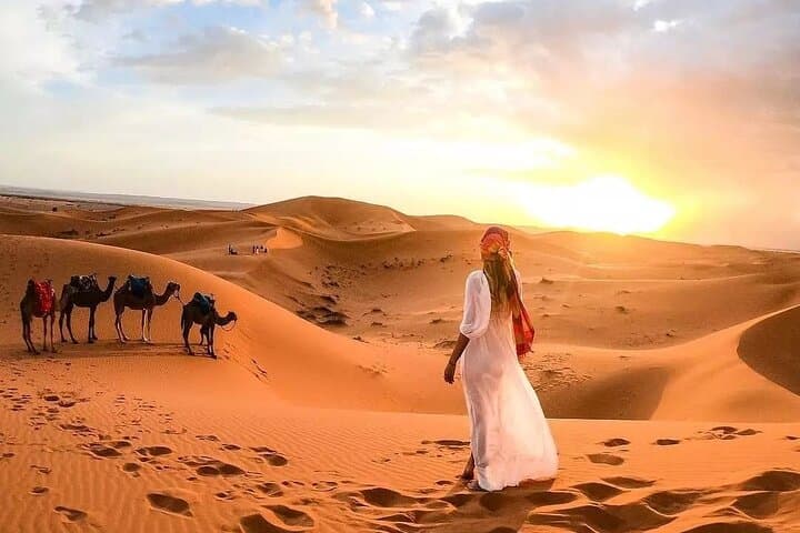 3-Day Marrakech to Merzouga Desert Tour: Erg Chebbi Camel Trek & Dunes Camp