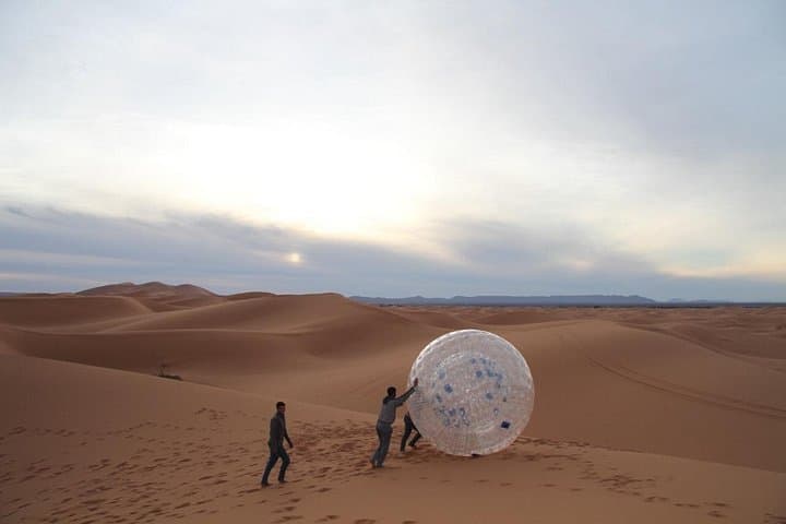 Zorbing the Erg Chebbi Dunes: Sand Ball Adventure in Merzouga photo 3
