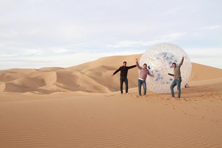 Zorbing the Erg Chebbi Dunes: Sand Ball Adventure in Merzouga photo 2