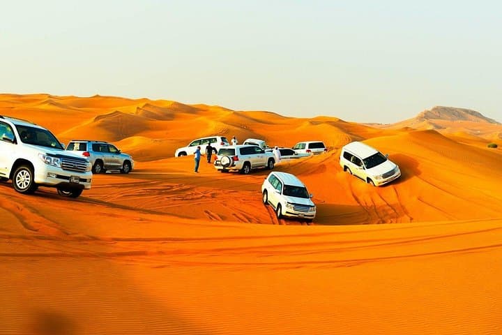 Private Morning Desert Safari with Sandboarding & Dune Bashing in Lahbab