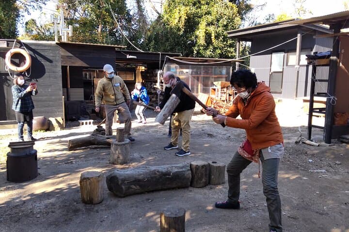 Sakushima Rustic Life Experience: Kamado Cooking, Wood‑Chopping & Art Walks