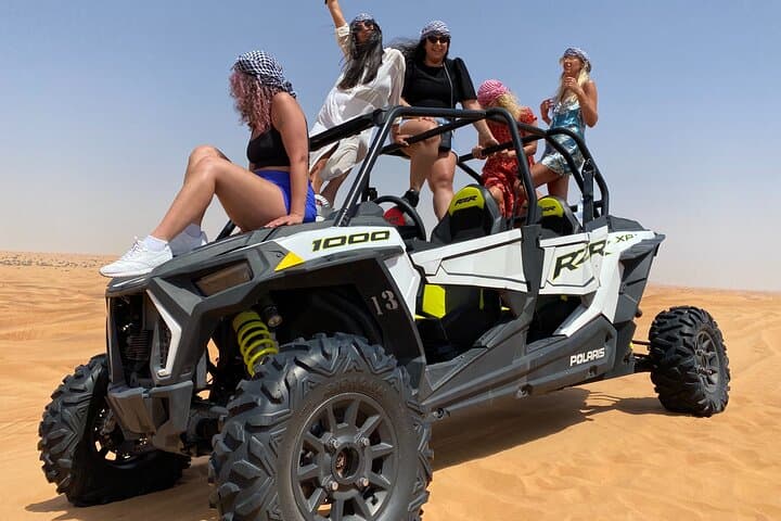 Dubai Evening Desert Safari: Dune Buggy Ride, Sandboarding & BBQ Under the Stars