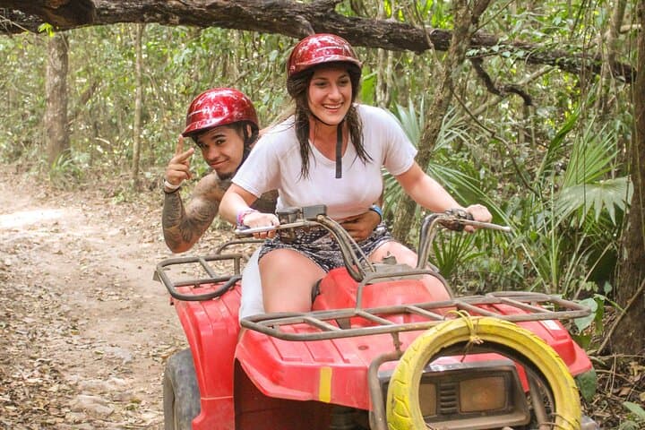 Super Combo: ATV, Zipline & Cenote Swim Adventure Near Puerto Morelos