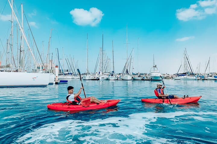 Kayak Popeye Dubai: 1-Hour Single Kayak + Café on the Jumeirah Coast