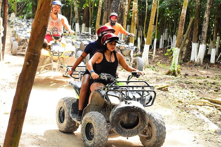 Mayan Jungle ATV, Zipline & Cenote Adventure from Cancún